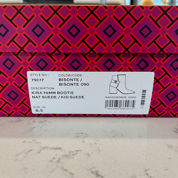 TORY BURCH- Kira 70mm Suede Bootie. 8.5 - Picture 4 of 13